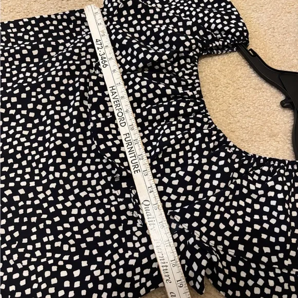 EUC Jessica Howard Ruffle Off-The-Shoulder Mini Shift Dress | Women’s 14 (XL) - Picture 6 of 13